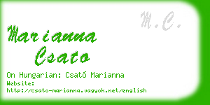 marianna csato business card